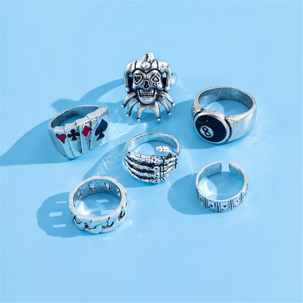 6pc Y2K Ring Set